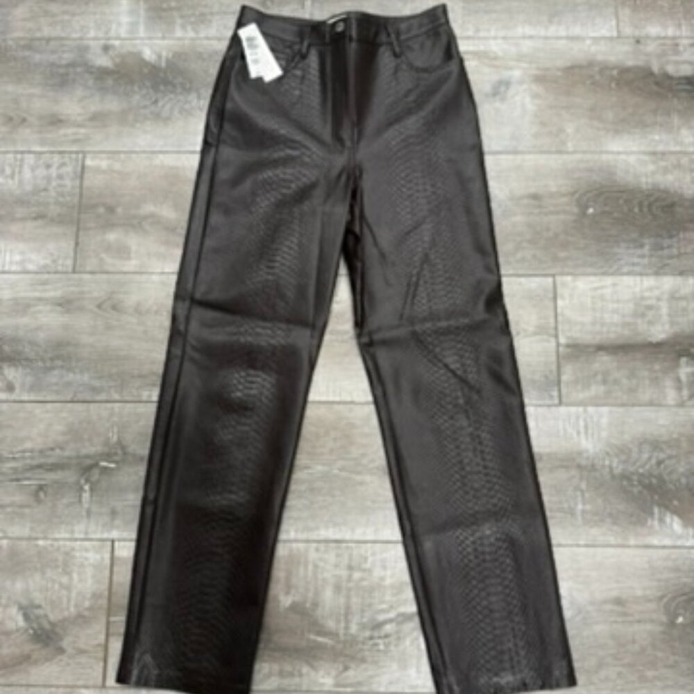 Aritzia Croc Melina Lather Pant (NWT)